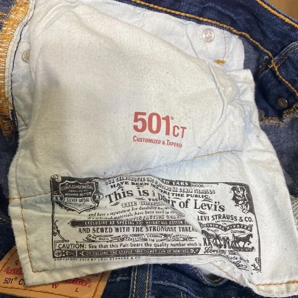 Levi’s Button Fly 501 CT Jeans - Picture 8 of 9